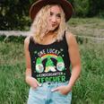 One Lucky Kindergarten Teacher Gnome St Patricks Day Men Women Tank Top Basic Casual Daily Weekend Graphic Gifts for Her