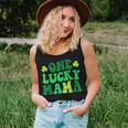 One Lucky Mama Retro Vintage St Patricks Day Clothes Women Tank Top Gifts for Her