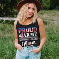Proud Army National Guard Mom Us American Flag Pride Women Tank Top Gifts for Her