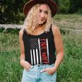Proud Fire Wife Thin Red Line American Flag Firefighter Gift Women Tank Top Basic Casual Daily Weekend Graphic Gifts for Her
