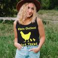 Raise Chickens Not Taxes Libertarian Homestead Ranch Chicks Women Tank Top Gifts for Her