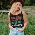 Raising My Husband Is Exhausting Vintage Wife Funny Saying Women Tank Top Basic Casual Daily Weekend Graphic Gifts for Her