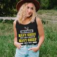 Retired Navy Chief Just Like A Regular Happier Veteran Women Tank Top Basic Casual Daily Weekend Graphic Gifts for Her