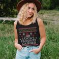 Santas Favorite Cashier Ugly Christmas Women Tank Top Gifts for Her