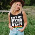 Shes My Sister Who Cares If Shes Gay Pride Women Tank Top Gifts for Her