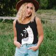 Skunk Riding Llama Funny Skunk Cute Gift Ideas Women Tank Top Basic Casual Daily Weekend Graphic Gifts for Her