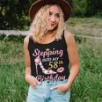 Stepping Into My 58Th Birthday Like A Queen Happy To Me Mom Women Tank Top Gifts for Her