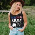 Womens Army Wife Veterans Day Military Patriotic Female Soldier Women Tank Top Basic Casual Daily Weekend Graphic Gifts for Her
