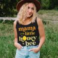 Womens Mama Of Little Honey Bee Birthday Gender Reveal Baby Shower Women Tank Top Basic Casual Daily Weekend Graphic Gifts for Her