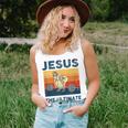 Jesus The Ultimate Deadlifter Gym Bodybuliding Fitness Women Tank Top Gifts for Her