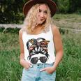 Marine Life Marine Mom Military Messy Bun Marine Wife Women Tank Top Gifts for Her