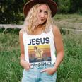 Vintage Jesus The Ultimate Deadlifter Christian Gym Women Tank Top Gifts for Her
