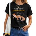 Anatomy Of A Leopard Gecko Gecko Mom Reptile Dad Women T-shirt