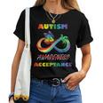 Autism - Red Instead Infinity - Acceptance Butterfly Women T-shirt