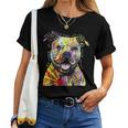Colorful Baby Pit-Bull Terrier Lover Dad Mom Kidding Women T-shirt