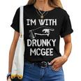 Im With Drunky Mcgee Funny Couples St Patricks Day Women T-shirt