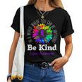 Be Kind Purple Ribbon Sunflower Lupus Awareness Women T-shirt