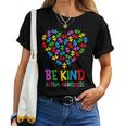 Be Kind Puzzle Heart Kindness Autism Awareness Men Women Kid Women T-shirt