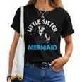 Little Sister Mermaid Matching Family Women T-shirt