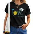 Womens Love Mimi Life - Art Flower Bird Grandma Women T-shirt