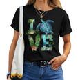 Womens Love Turtle Earth Day Save Planet Environmental Sea Animals Women T-shirt