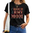 Military Usa Proud Army Mom Women T-shirt