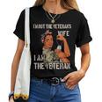 Womens Im Not Veterans Wife Im Veteran Veterans Day Tee Women T-shirt