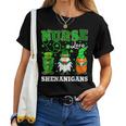 Nurses Love Shenanigans Funny Gnomes Nurse St Patricks Day V9 Women T-shirt