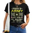 Proud Army MomFor Military Mom My Soldier My Hero Women T-shirt