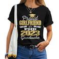 Womens Proud Girlfriend Class Of 2023 Phd Graduate Doctorate Women T-shirt