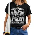 I Raised My Favorite Athlete Sports Mom Dad Gift Women T-shirt