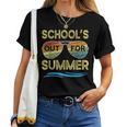 Schools Out For Summer Last Day Of School Retro Teacher Women T-shirt