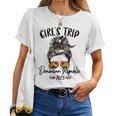 Womens Girls Trip Dominican Republic 2023 Bun Hair Group Besties Women T-shirt