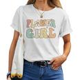 Groovy Flower Girl Wedding Proposal Bridesmaid Flower Girl Women T-shirt