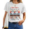 Thank You For Not Swallowing Us Family Matching Mothers Day Women Crewneck Short T-shirt
