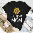 Autism Mom Gift Puzzle Piece Sunflower Autism Awareness Women T-shirt Funny Gifts