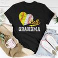 Baseball Softball Ball Heart Grandma Women T-shirt Unique Gifts
