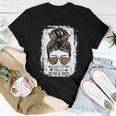 Blessed To Be Called Mom & Yaya Messy Bun Leopard Grandma Women T-shirt Unique Gifts
