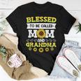 Blessed To Be Called Mom And Grandma Sunflowers Mothers Women T-shirt Unique Gifts