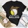 Busy Raising Ballers Mom Of Baseball Players Women T-shirt Unique Gifts