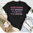 Cheyenne The Woman The Myth Legend Name Personalized Women Women T-shirt Funny Gifts