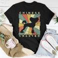 Womens Chinese Crested Dog Retro 70S Vintage Women T-shirt Unique Gifts