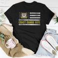 Coast Guard Wife With American Flag Gift For Veteran Day Women T-shirt Funny Gifts