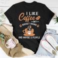 I Like Coffee My Basset Hound And Maybe 3 People Women T-shirt Funny Gifts