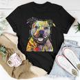 Colorful Baby Pit-Bull Terrier Lover Dad Mom Kidding Women T-shirt Personalized Gifts