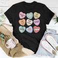 Conversation Hearts Groovy Valentines Day Cute Teacher V2 Women T-shirt Funny Gifts