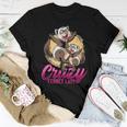 Crazy Ferret Lady Cute Pet Animal Lover Mother Daughter Women T-shirt Funny Gifts