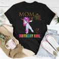 Cute Mom Of Birthday Girl Dabbing Unicorn Party Shirt Idea Women T-shirt Unique Gifts