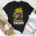 Doberman Mom Sunflower Doberman Women T-shirt Unique Gifts