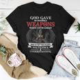 God Gave His Archangels Weapons Army Veteran Warrior Women T-shirt Unique Gifts